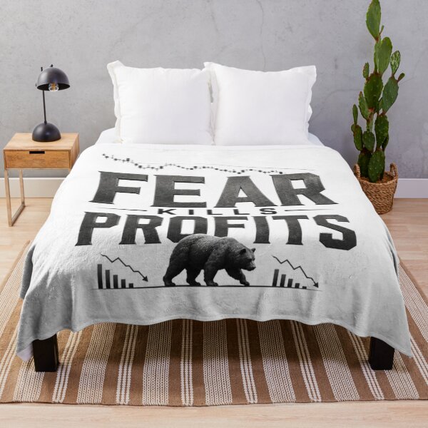 Item preview, Fear Kills Profits Trading Psychology Typography designed and sold by PipForgeStudio .