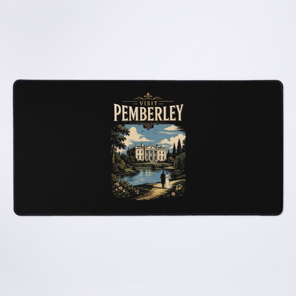 Item preview, Visit Pemberley Pride and Prejudice Vintage Travel Poster designed and sold by Fenay Designs.