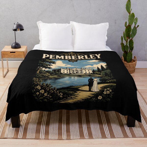 Item preview, Visit Pemberley Pride and Prejudice Vintage Travel Poster designed and sold by Fenay Designs.