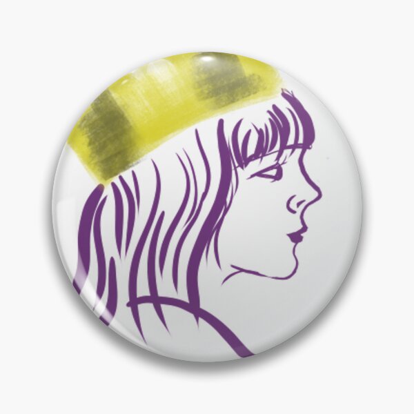 Item preview, Purple Line Art Crowned Girl designed and sold by Latubu-Mazgiti.