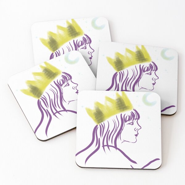 Item preview, Purple Line Art Crowned Girl designed and sold by Latubu-Mazgiti.