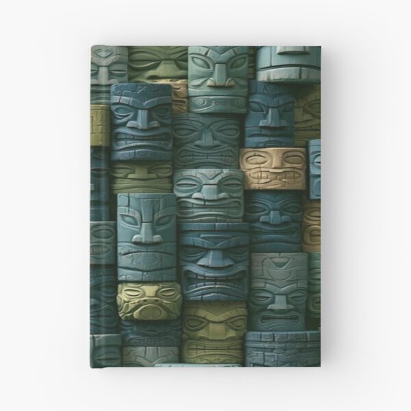 Item preview, 3D Tiki Mask Wall - Ancient and Mystical Tribal Motif (Stone and Wood) designed and sold by RAYBIL.