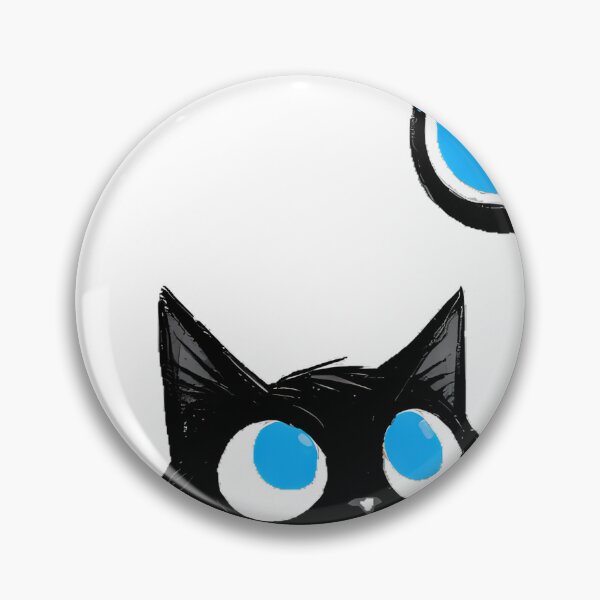 Item preview, Black Cat Evil Eye Icon designed and sold by IllumeInk.