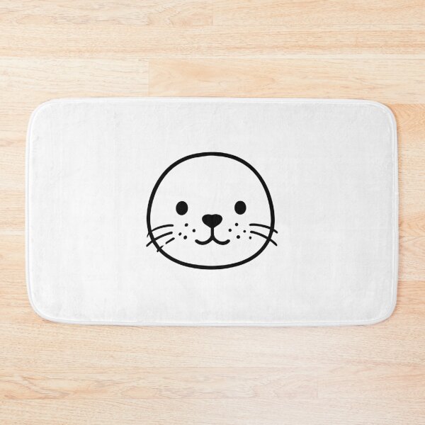 Item preview, Kawaii Seal Face — Cute Round Marine Animal Line Art Tee designed and sold by medicalkinoko.