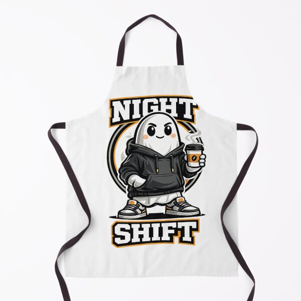Item preview, Night Shift Ghost Mascot Halloween Vector designed and sold by wizooo411.