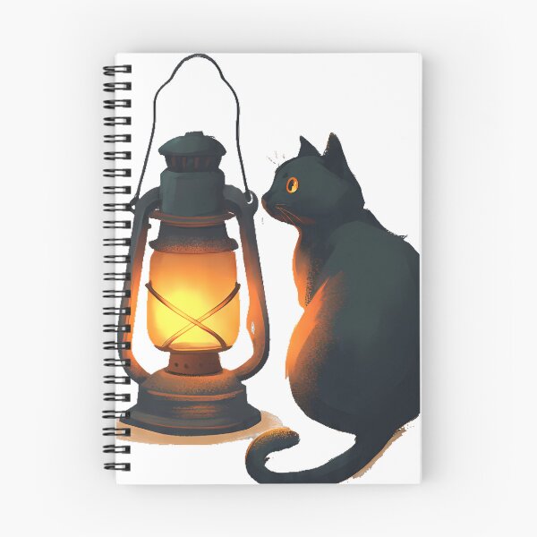 Item preview, Black Cat with Lantern Icon designed and sold by IllumeInk.