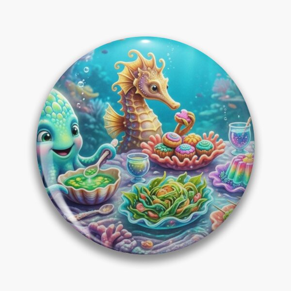 Item preview, Whimsical Ocean Creatures Coral Banquet designed and sold by Alta-store.