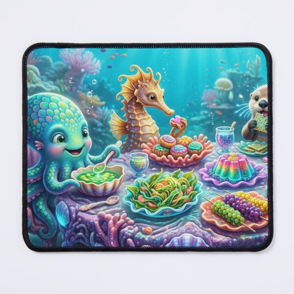 Item preview, Whimsical Ocean Creatures Coral Banquet designed and sold by Alta-store.
