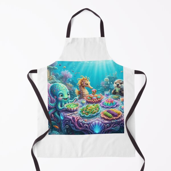Item preview, Whimsical Ocean Creatures Coral Banquet designed and sold by Alta-store.
