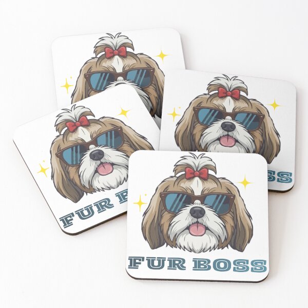Item preview, Fur Boss – Cool Shih Tzu Dog Illustration designed and sold by PawsAndPallette .