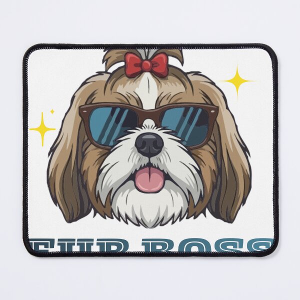 Item preview, Fur Boss – Cool Shih Tzu Dog Illustration designed and sold by PawsAndPallette .