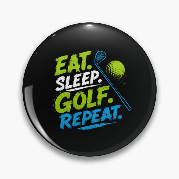 Item preview, Eat Sleep Golf Repeat Golfers Hobby Player designed and sold by HumansStuck12.