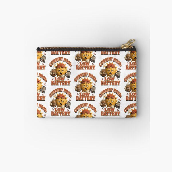 Item preview, Retro Sun Low Battery Coffee Sticker designed and sold by mo-carnival.