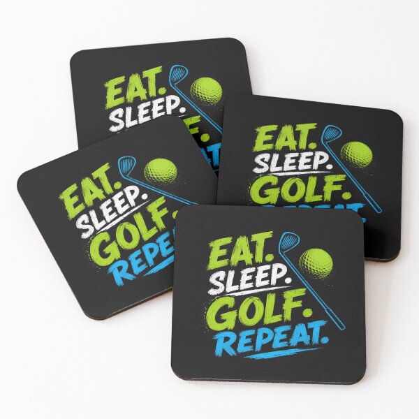 Item preview, Eat Sleep Golf Repeat Golfers Hobby Player designed and sold by HumansStuck12.
