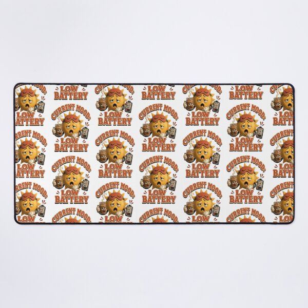 Item preview, Retro Sun Low Battery Coffee Sticker designed and sold by mo-carnival.