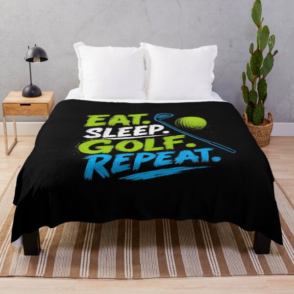 Item preview, Eat Sleep Golf Repeat Golfers Hobby Player designed and sold by HumansStuck12.