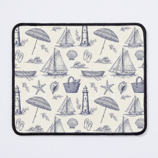 Item preview, Vintage Coastal Nautical Seamless Pattern designed and sold by PrintandJoy.
