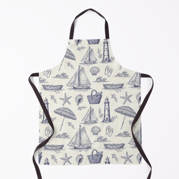 Item preview, Vintage Coastal Nautical Seamless Pattern designed and sold by PrintandJoy.