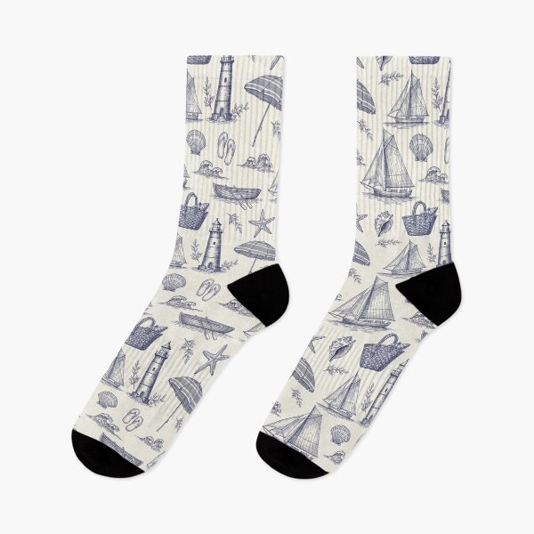 Item preview, Vintage Coastal Nautical Seamless Pattern designed and sold by PrintandJoy.