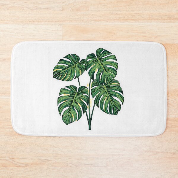 Item preview, Modern Monstera Plant Botanical Illustration with Gold Accents Tropical Leaf Sticker designed and sold by Kavya Art.