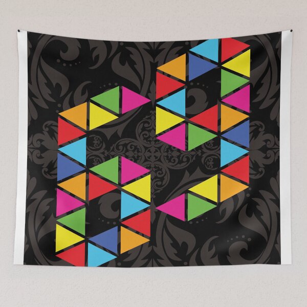 Item preview, Decorative Geometric Number Graphic Art designed and sold by PowerAntShop.