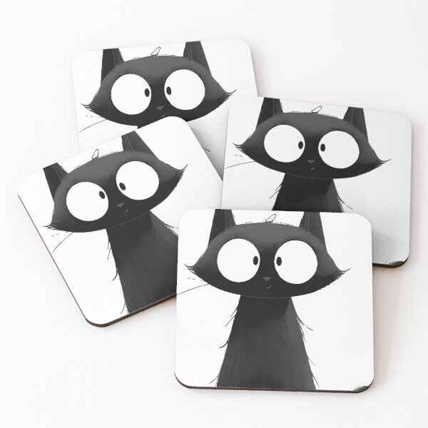 Item preview, Black Cat Gothic Arch Window Icon designed and sold by IllumeInk.