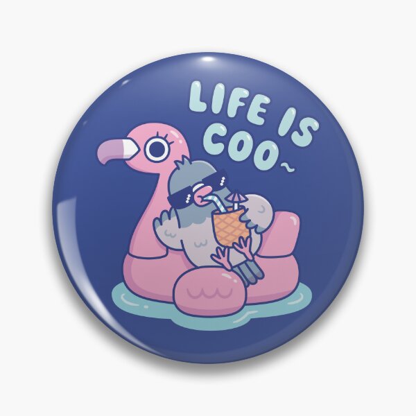 Item preview, Funny Pigeon On Flamingo Pool Float Life Is Coo designed and sold by rustydoodle.