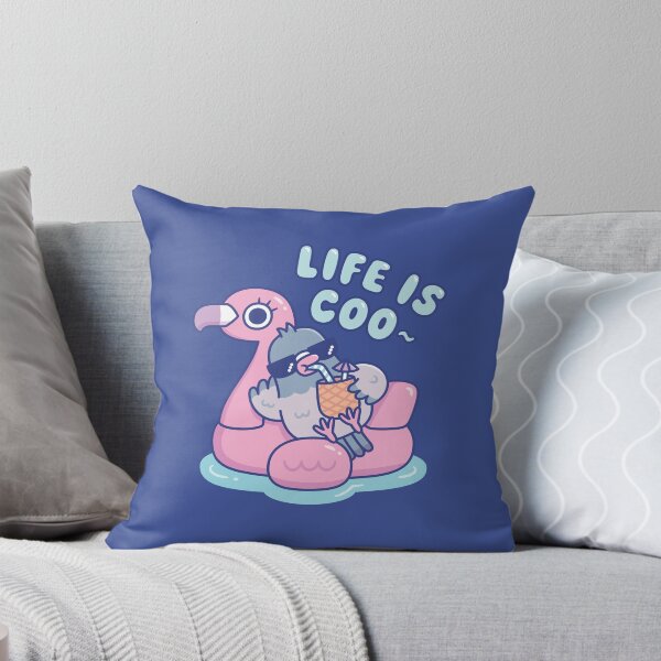 Item preview, Funny Pigeon On Flamingo Pool Float Life Is Coo designed and sold by rustydoodle.