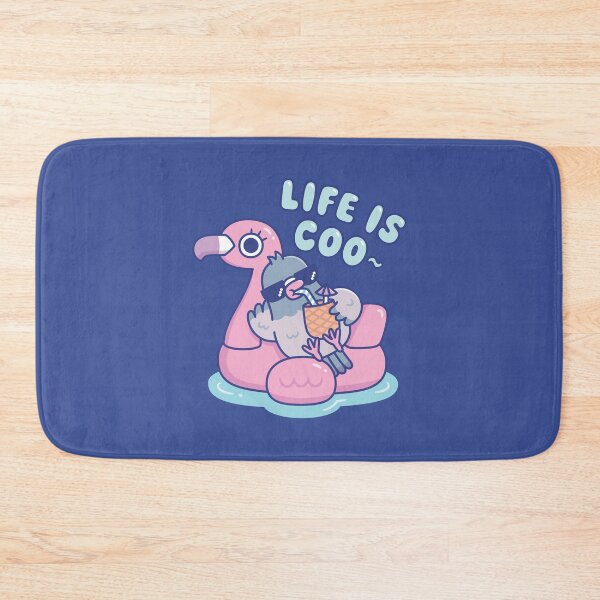 Item preview, Funny Pigeon On Flamingo Pool Float Life Is Coo designed and sold by rustydoodle.
