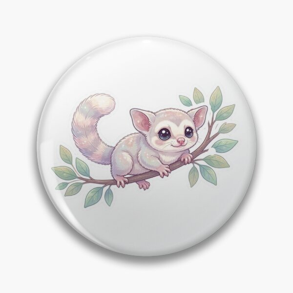 Item preview, Sugar Glider Sticker – Kawaii Baby Sugar Glider on Tree Branch, Woodland Animal Vinyl Decal, Forest Aesthetic designed and sold by Pandey14.
