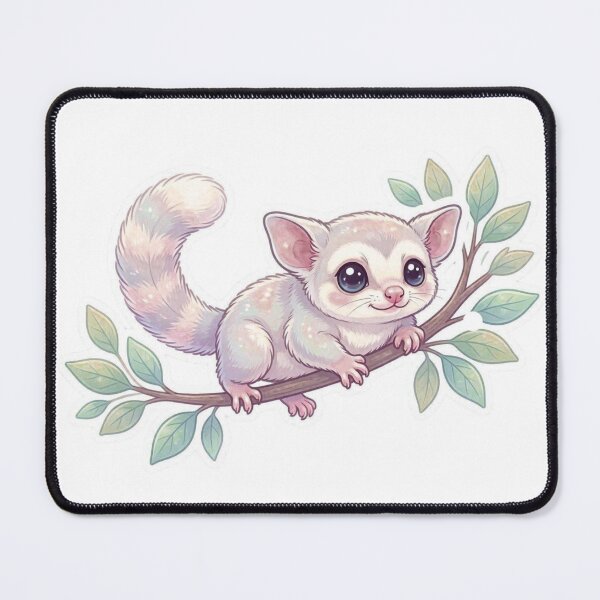 Item preview, Sugar Glider Sticker – Kawaii Baby Sugar Glider on Tree Branch, Woodland Animal Vinyl Decal, Forest Aesthetic designed and sold by Pandey14.