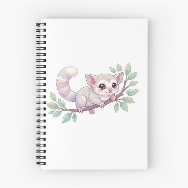 Item preview, Sugar Glider Sticker – Kawaii Baby Sugar Glider on Tree Branch, Woodland Animal Vinyl Decal, Forest Aesthetic designed and sold by Pandey14.