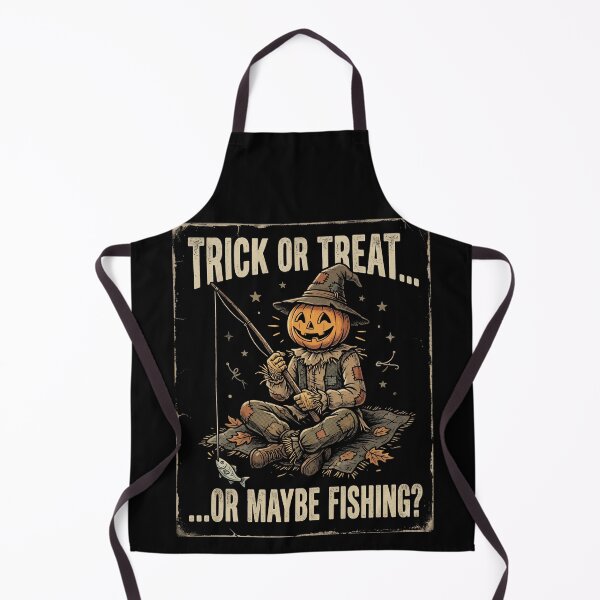 Item preview, Trick Or Treat Or Maybe Fishing Halloween Shirt designed and sold by TeNovaStudio ⭐⭐⭐⭐⭐.