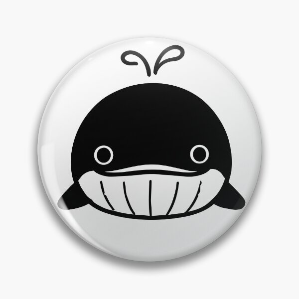 Item preview, Kawaii Whale — Cute Black Smiling Whale Art Tee designed and sold by medicalkinoko.