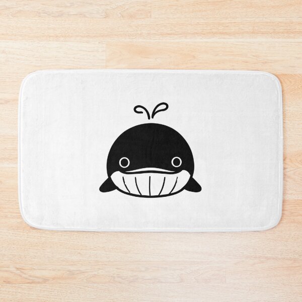 Item preview, Kawaii Whale — Cute Black Smiling Whale Art Tee designed and sold by medicalkinoko.