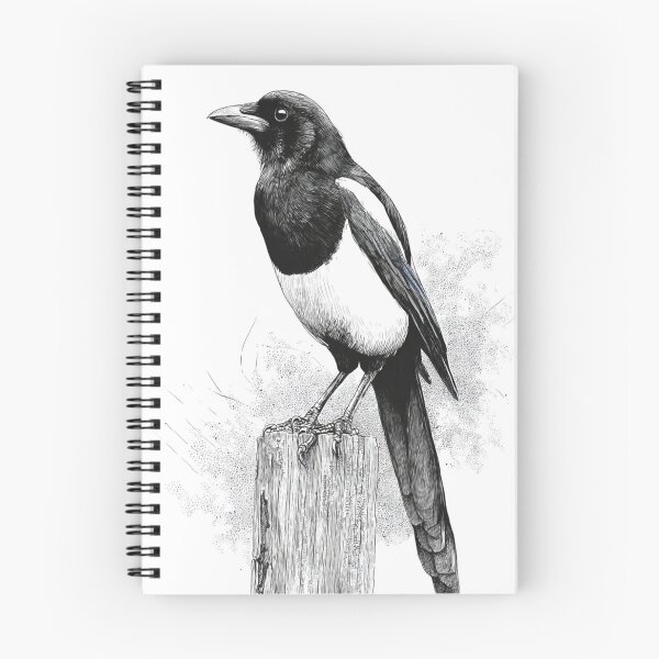 Item preview, A Magpie perched on an old fence, Birds in Motion designed and sold by CDC40.