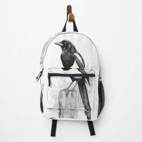 Item preview, A Magpie perched on an old fence, Birds in Motion designed and sold by CDC40.