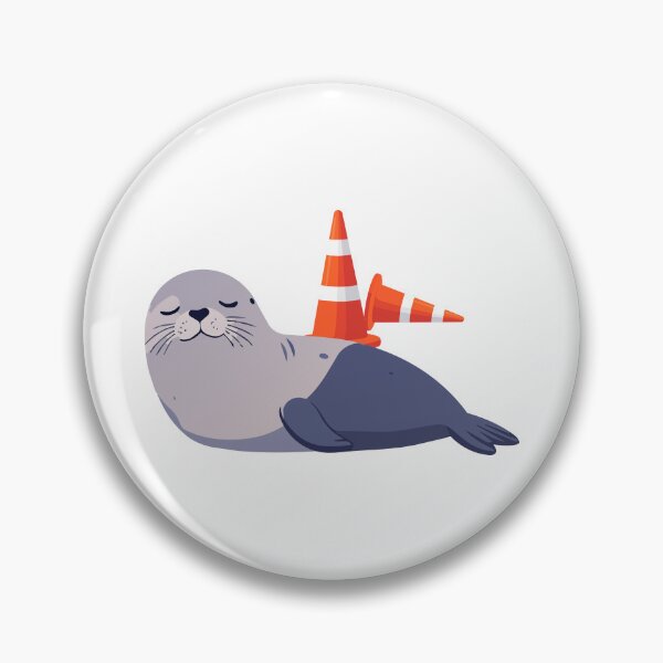 Item preview, Neil the Seal Sticker designed and sold by Colorsandpixels.