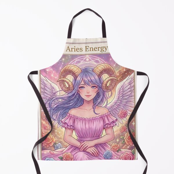 Item preview, Aries Zodiac Anime Girl Art | Aries Energy Celestial Angel | Kawaii Astrology Goddess | Pastel Horoscope Illustration | Ram Zodiac Sign | Aries Birthday Gift | Art Nouveau Wall Art designed and sold by RSDigitalPrintDesign.