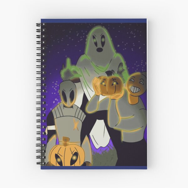 Item preview, Spooky Halloween Ghost and Pumpkins designed and sold by SpookyDodly.