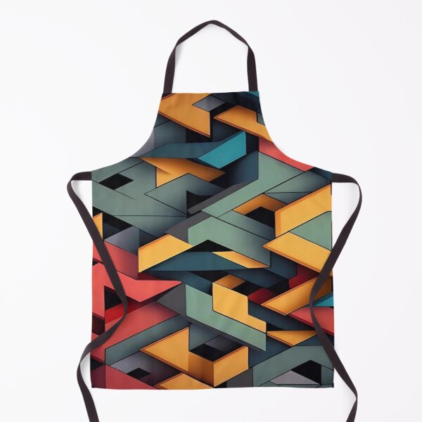 Item preview, 3D Geometric Maze - Intertwined and Multicolored Abstract Pattern (Memphis Style) designed and sold by RAYBIL.
