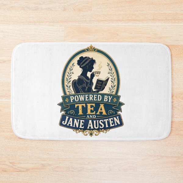 Item preview, Powered By Tea And Jane Austen Pride and Prejudice Silhouette designed and sold by Fenay Designs.