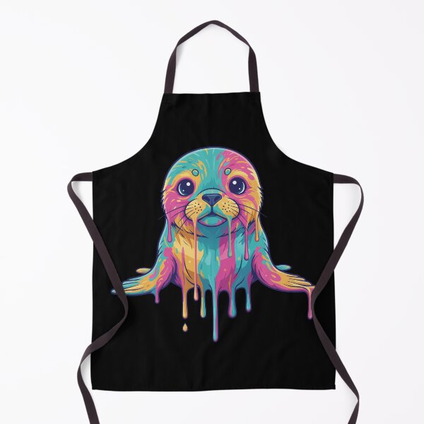 Item preview, Rainbow Drip Seal Sticker designed and sold by Colorsandpixels.