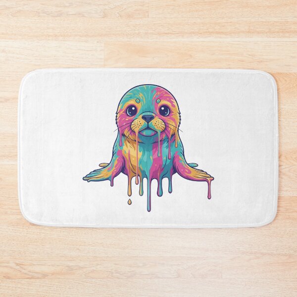 Item preview, Rainbow Drip Seal Sticker designed and sold by Colorsandpixels.