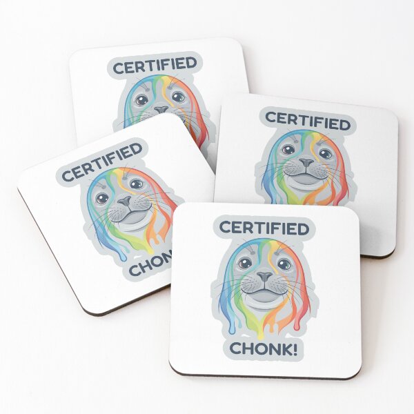 Item preview, Certified Chonk Funny Rainbow Seal Sticker designed and sold by Colorsandpixels.