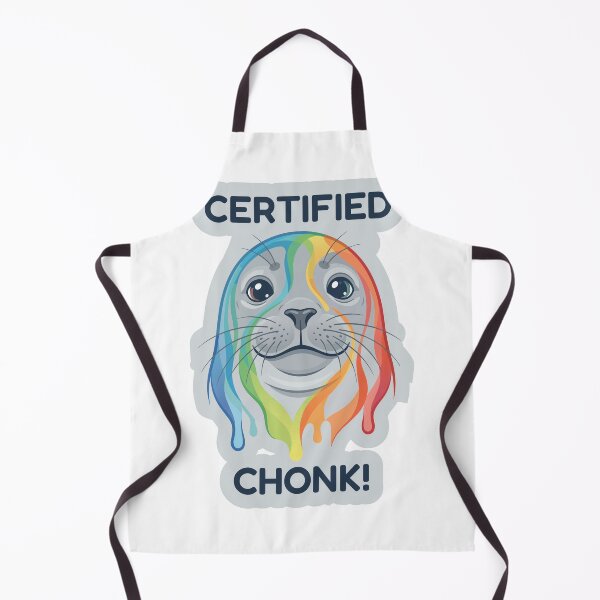 Aperçu de l'œuvre Autocollant Chonk drôle arc-en-ciel certifié créée et vendue par Colorsandpixels.