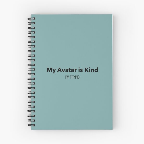 Item preview, Funny Avatar Sarcastic Quote “My Avatar Is Kind. I'm Trying”  Relatable Meme Typography Design designed and sold by MadebyDi.