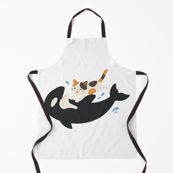Item preview, Cat and Orca — Unlikely Friends Kawaii Art Tee designed and sold by medicalkinoko.