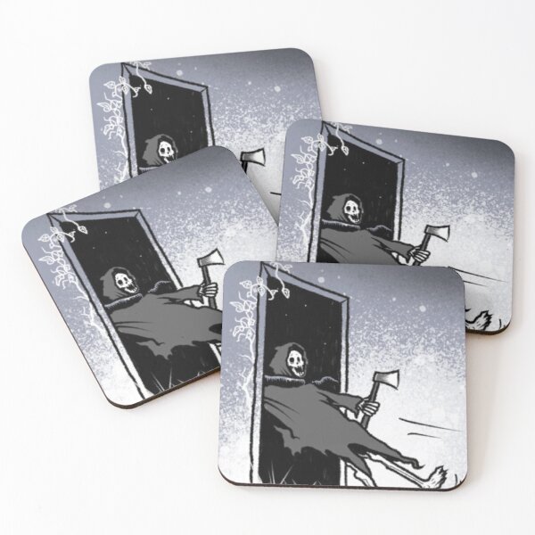 Item preview, Grim Reaper Entering The Door designed and sold by SpookyDodly.