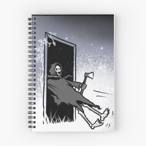 Item preview, Grim Reaper Entering The Door designed and sold by SpookyDodly.